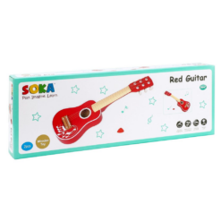 Alternative view of Red Toy Guitar