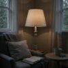 54CM LAMP AND SHADE - Image 7