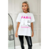Ladies Oversized Paris Slogan Graphic Short Sleeve T-Shirt Ladies Oversized Paris Slogan Graphic Short Sleeve T-Shirt - Image 5