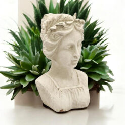 27cm Cream Resin Decorative Bust