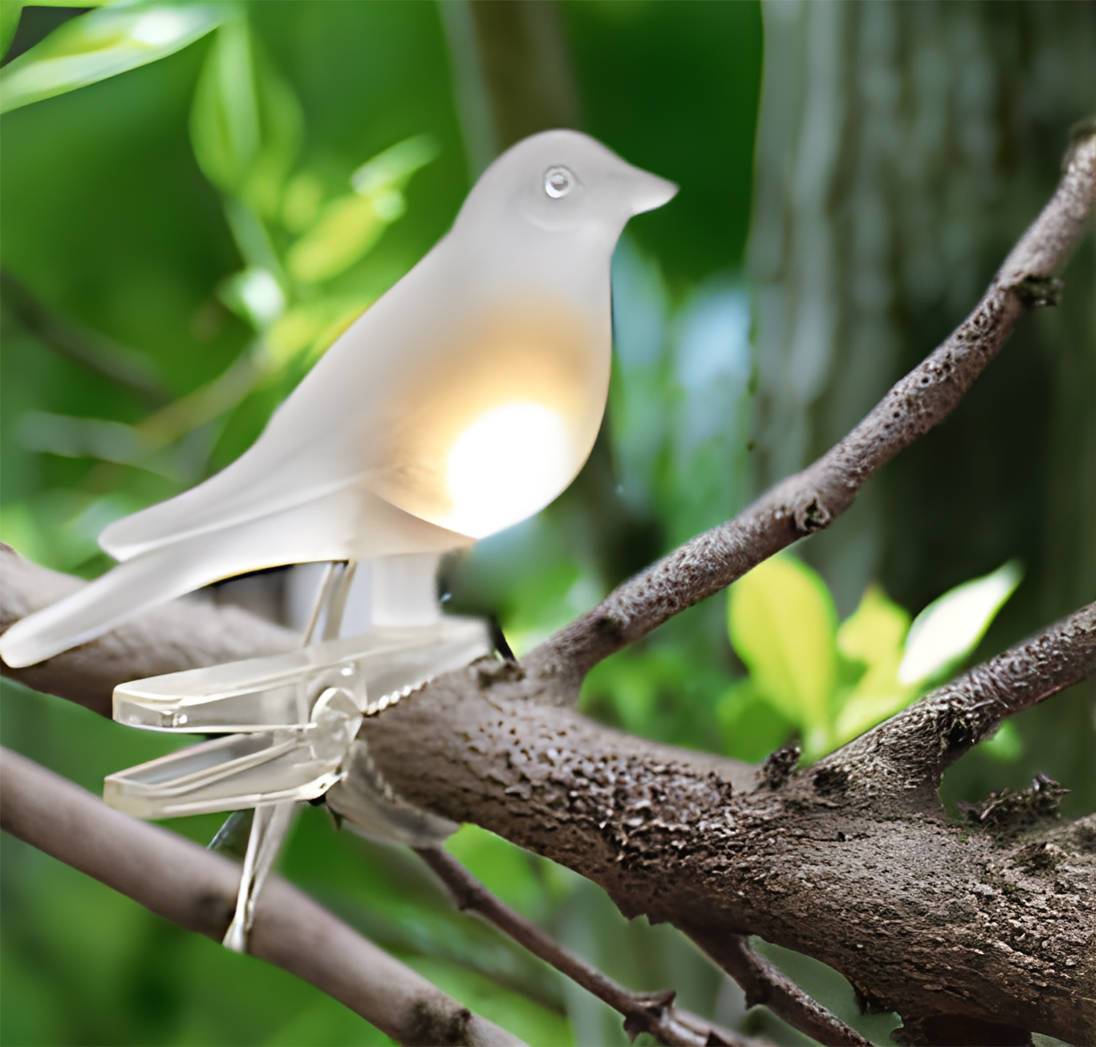 Clip-On Bird Decoration with Solar Light Set of 5 Clip-On Bird Decoration with Solar Light Set of 5 - Image 2