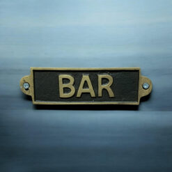 Bar Metal Wall Sign