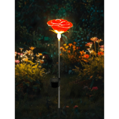 Alternative view of Solar Rose Stake Light