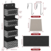 4 Tier Black Hanging Organiser 4 Tier Black Hanging Organiser