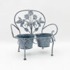 46CM STONE GREY DOUBLE PLANTER 46CM STONE GREY DOUBLE PLANTER