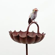 50 Inch Metal Bird Feeder Garden Stake