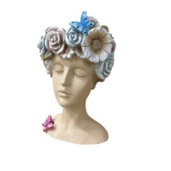 42cm Fibreglass Head Bust Planter – Style A