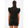 Ladies Frill Peplum Sleeve Top & Shorts 2 Piece Set Ladies Frill Peplum Sleeve Top & Shorts 2 Piece Set - Image 3