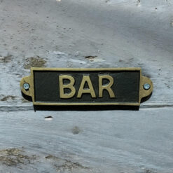 Alternative view of Bar Metal Wall Sign