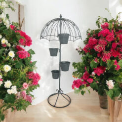 Alternative view of 130cm Grey Metal Garden Planter
