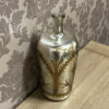15" Antique Silver Glass Glass Decorative Vase - Image 4