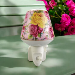 Alternative view of 8 Inch Floral LED Nightlight – Yellow and Pink Rose