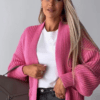 Cropped Balloon Sleeve Pocket Cardigan Cropped Balloon Sleeve Pocket Cardigan