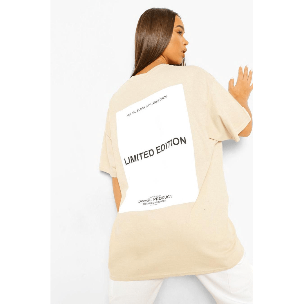 Ladies Oversized Limited Edition Short Sleeve T-Shirt Ladies Oversized Limited Edition Short Sleeve T-Shirt - Image 2