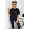 Ladies Oversized Printed Heart Short Sleeve T-Shirt Ladies Oversized Printed Heart Short Sleeve T-Shirt - Image 5