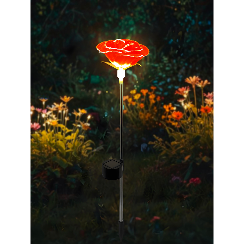 Solar Rose Stake Light Solar Rose Stake Light