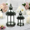 65/45CM GREY SET 2 METAL GARDEN LANTERNS - Image 6