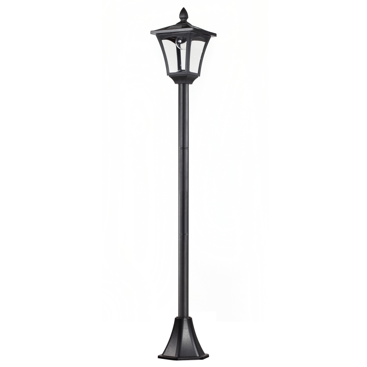 Outsunny Solar Powered Lamp Post, IP44, 18Lx18Wx160H cm-Black Outsunny Solar Powered Lamp Post, IP44, 18Lx18Wx160H cm-Black