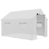 Outsunny Tunnel Greenhouse W/ UV-resistant PE Cover, Wide Door, 2 x 3(m), White Outsunny Tunnel Greenhouse W/ UV-resistant PE Cover, Wide Door, 2 x 3(m), White