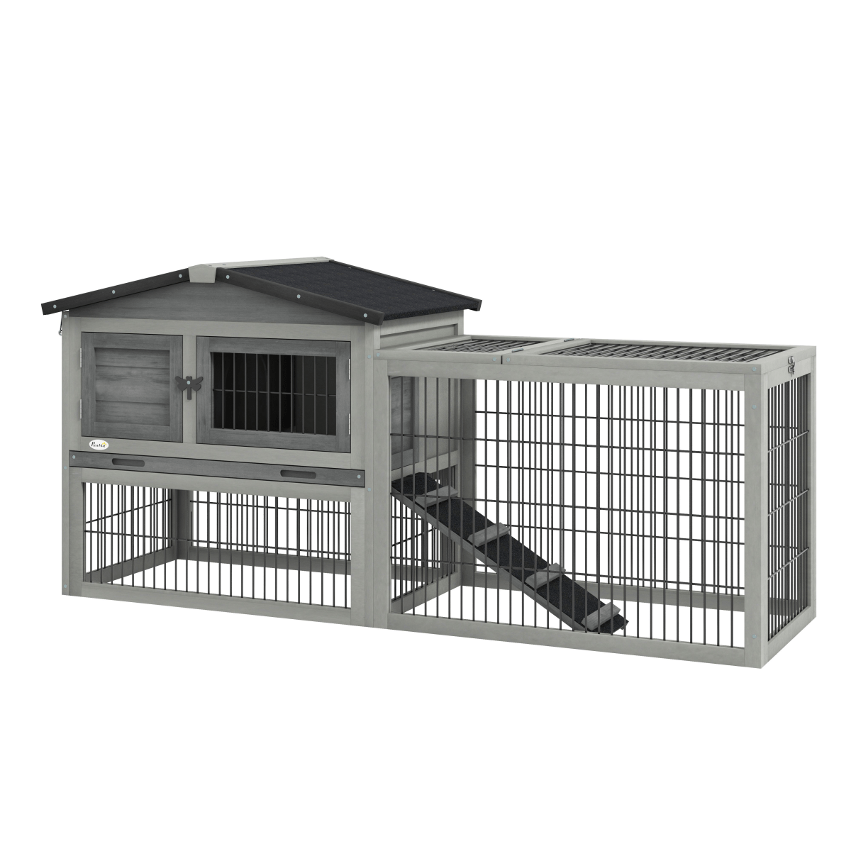 Rabbit Hutch and Outdoor Pet House with Run and Ramp Rabbit Hutch and Outdoor Pet House with Run and Ramp