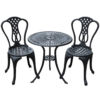 3 Pc Cast Aluminium Bistro Set