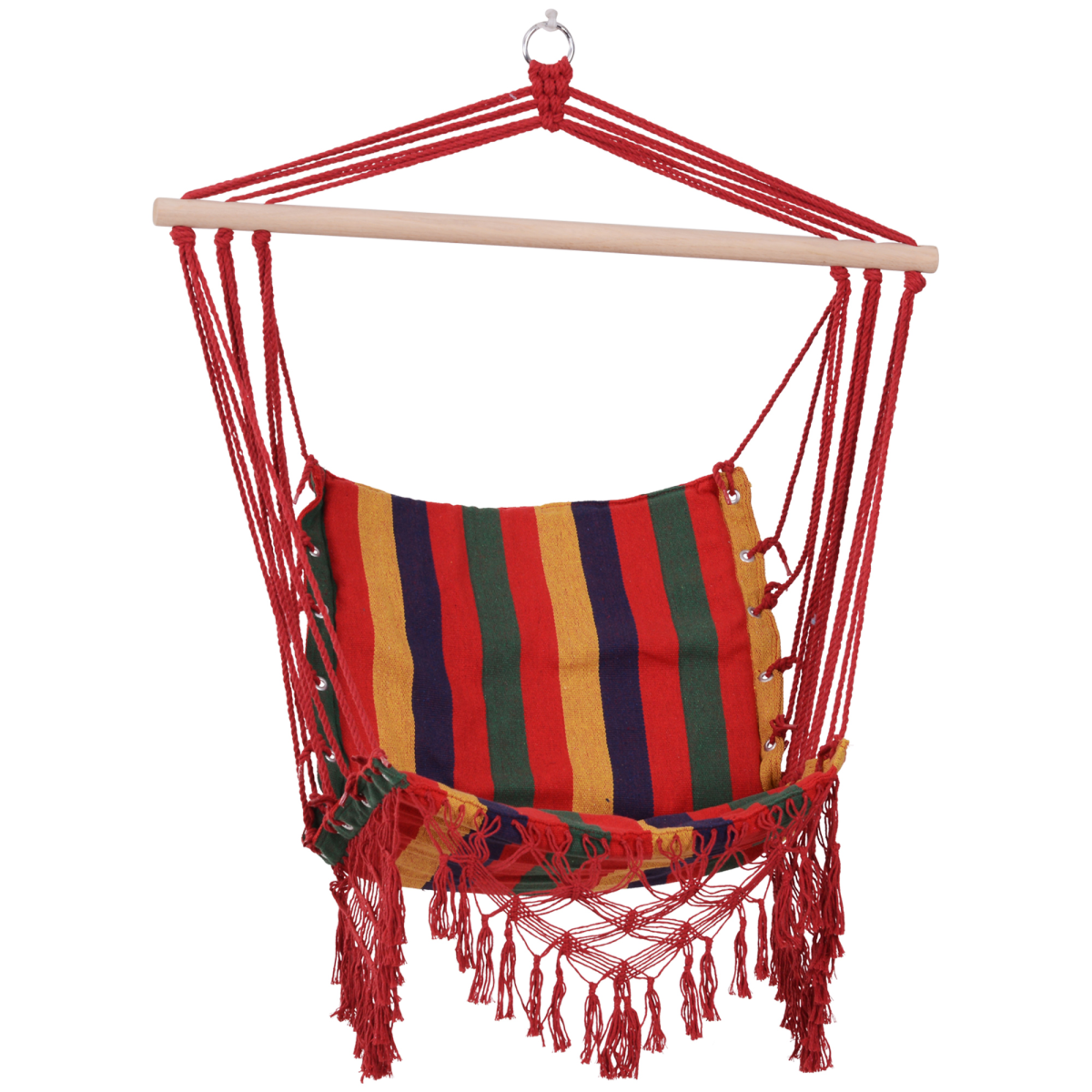 Hammock Chair Swing Colourful Striped Seat Porch Indoor Outdoor Hanging Beach Hammock Chair Swing Colourful Striped Seat Porch Indoor Outdoor Hanging Beach