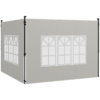 Outsunny Gazebo Side Panels for 3x3(m) or 3x6m Gazebo Canopy, 2 Pack, Green