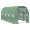 Polytunnel Walk-in Greenhouse with Zip Door and Windows