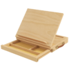Vinsetto Wooden Table Easel Box with Storage Portable Folding Artist Easel