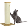 80cm Sisal Rope Scratching Post w/ Toy Ball - White