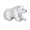 Polar Bear Cub Sitting Toy – Realistic Arctic Animal Figure