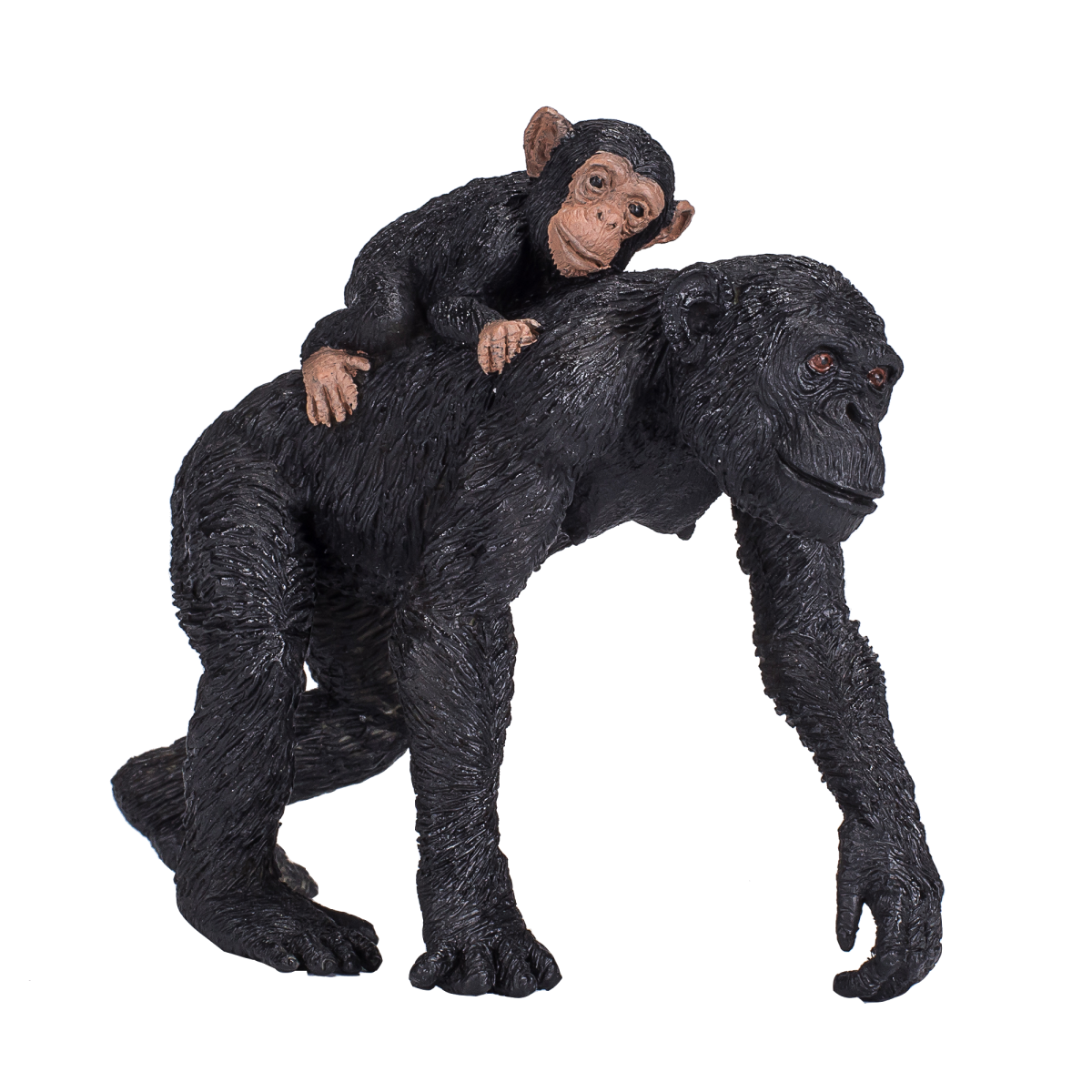 Chimpanzee and Baby Toy – Realistic Wildlife Figurine Chimpanzee and Baby Toy – Realistic Wildlife Figurine