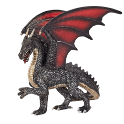 Steel Dragon Toy  Fantasy Mythical Creature Figure