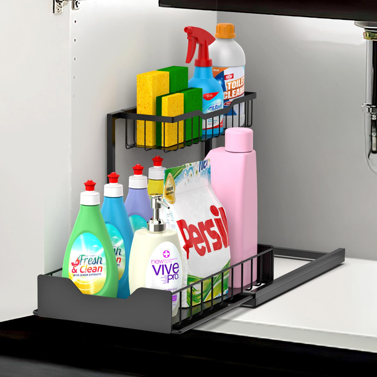 Metal Under Sink Storage Rack Metal Under Sink Storage Rack