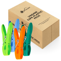 52 Pack Plastic Clothes Pegs