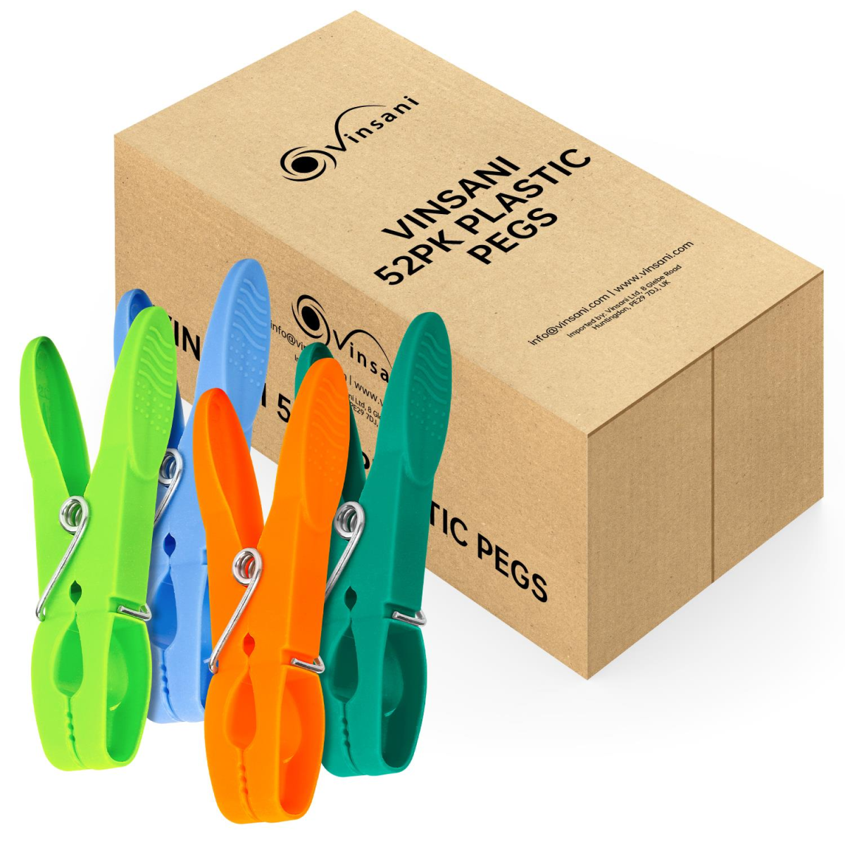VINSANI 52PK PLASTIC PEGS 1010510 VINSANI 52PK PLASTIC PEGS 1010510