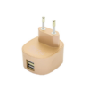 FX Multicoloured Dual USB Mains Charger 2.4 AMP Plug (EU), Gold - Image 5