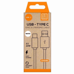 Alternative view of USB to USB-C Charging & Sync Cable - 3m, White