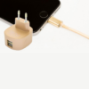 FX Multicoloured Dual USB Mains Charger 2.4 AMP Plug (EU), Gold - Image 6