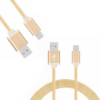 FX Powabud Nylon Braided USB Data Cable for Phone[Gold] - Image 2