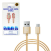 Fx Braided Micro USB Data Cable, Gold, Rose Gold, Space Grey, Silver[Gold] - Image 2