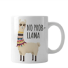 Funny Mug No Prob Llama Cute Llama Quote Ceramic Coffee Mug 320ml White