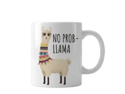 No Prob Llama Quote Ceramic Mug 320ml – White