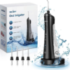 Dyzi Cordless Oral Irrigator Dental Water Flosser TB5011 3 Modes IPX7 Black