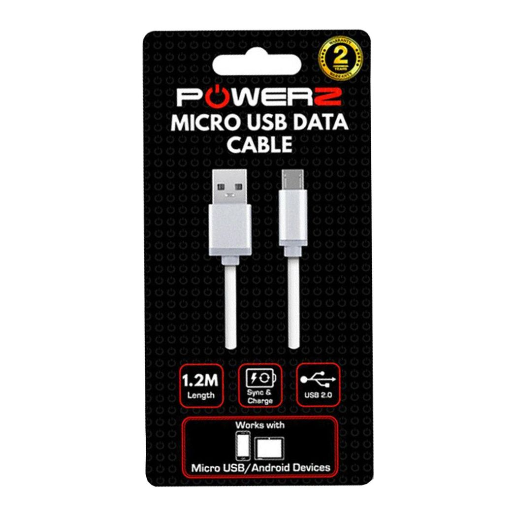 Powerz USB Data Charger Cable for Micro USB 1.2m - White Powerz USB Data Charger Cable for Micro USB 1.2m - White - Image 6
