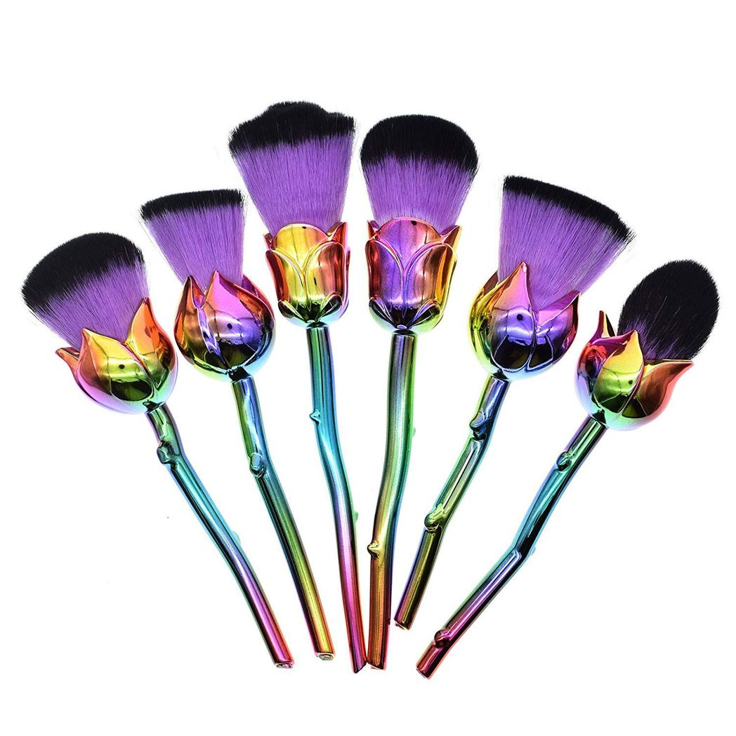 Beauty and the Beast-Inspired Rose Makeup Brushes with Glossy Handles Beauty and the Beast-Inspired Rose Makeup Brushes with Glossy Handles - Image 3