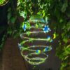 Hanging Solar Spiral Light with Butterflies - Image 3