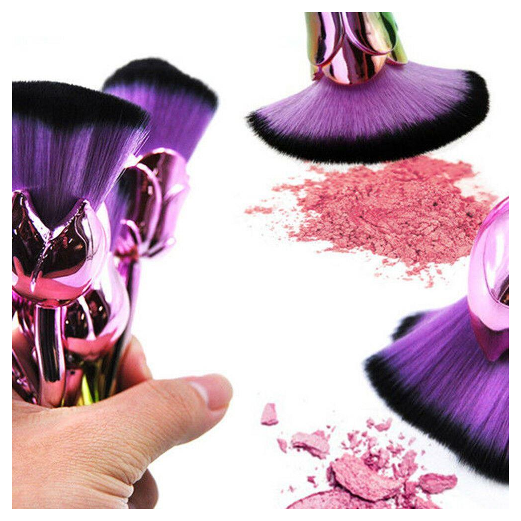 Beauty and the Beast-Inspired Rose Makeup Brushes with Glossy Handles Beauty and the Beast-Inspired Rose Makeup Brushes with Glossy Handles - Image 2