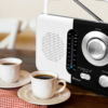 Soundz SZ412 AM/FM Bluetooth Radio with USB Port And SD Card Slot, Black/White - Image 2