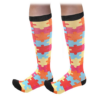 Flo Fashion Bright Pattern Knee-High With Nylon, Yarn & Spandex Compression Sock, Puzzle, L/XL Flo Fashion Bright Pattern Knee-High With Nylon, Yarn & Spandex Compression Sock, Puzzle, L/XL - Image 2
